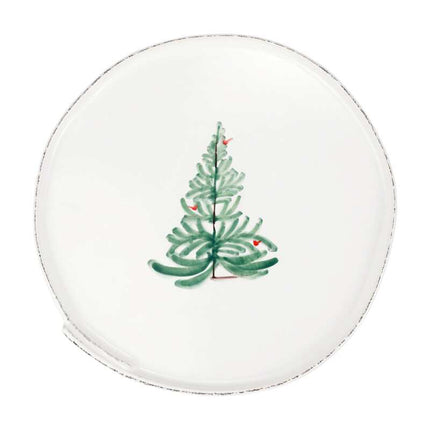 Vietri Lastra Holiday Large Cake Stand