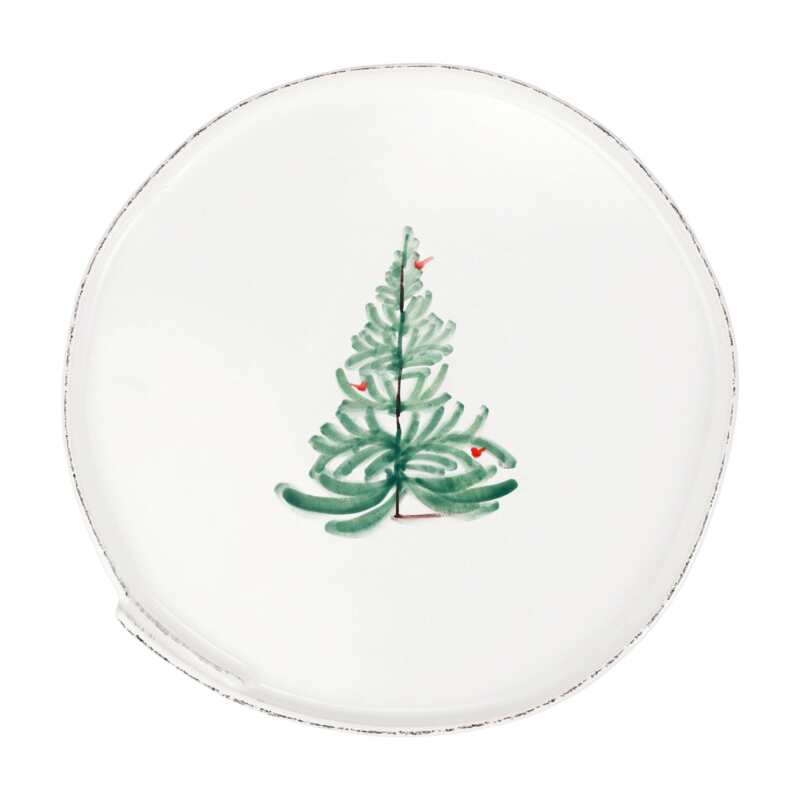 Vietri Lastra Holiday Large Cake Stand