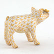 Herend Decorative Pig with Butterfly - Butterscotch