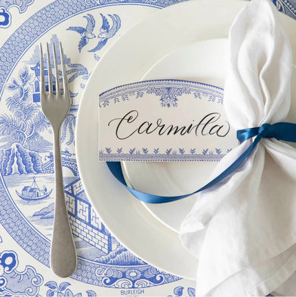 Hester & Cook Burleigh Place Cards - Blue