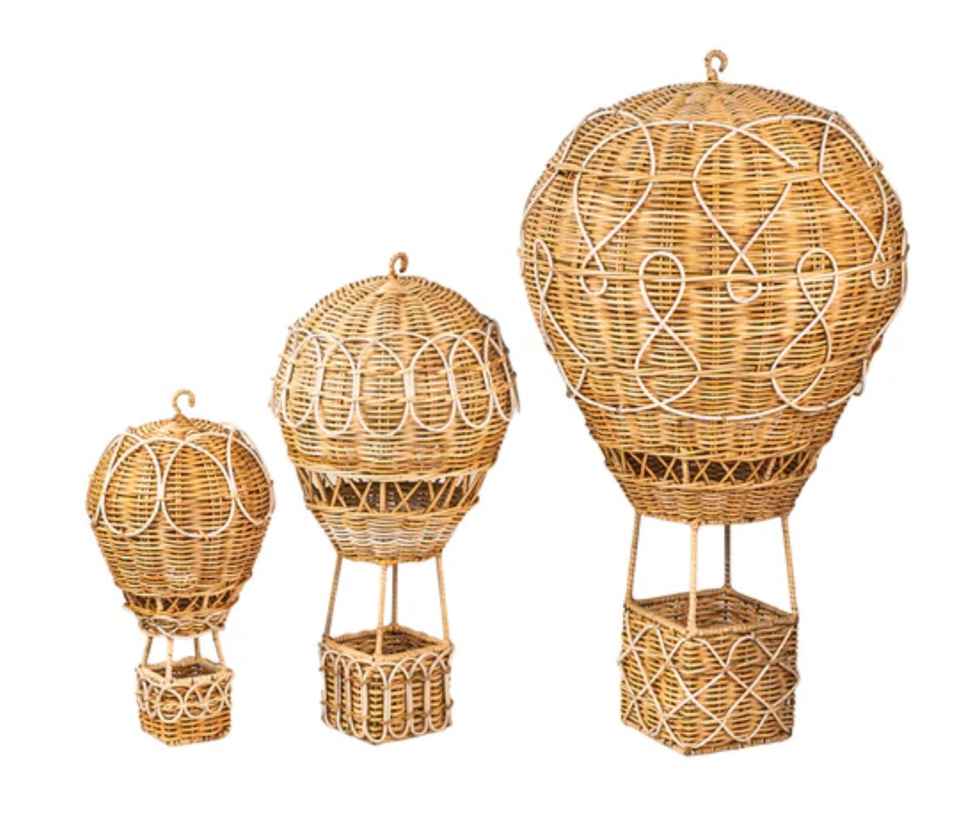 Juliska Rattan 20” Hot Air Balloon