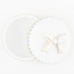 Herend Decorative Round Box with Bow - Blue
