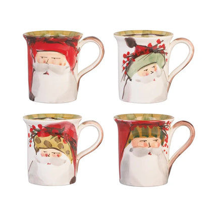 Vietri Old St. Nick Mug - Green