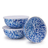 Crow Canyon Splatter Covered Multi Purpose Bowl Set - Blue
