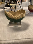 Bella Beton Concrete Bowl - Mini Green/Gold