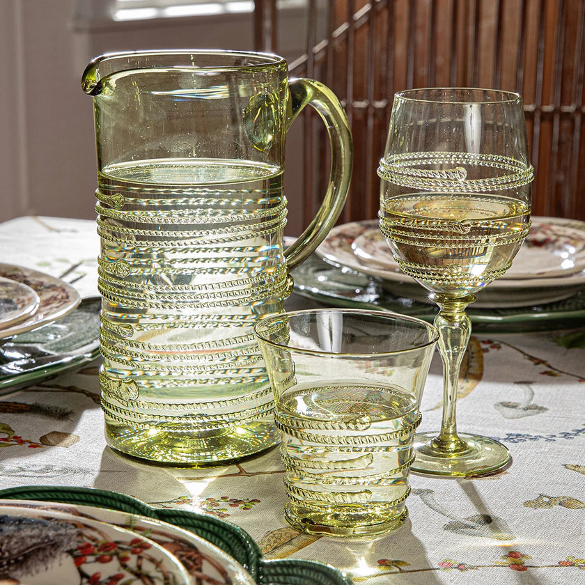 Juliska Ella Glass Pitcher - Green