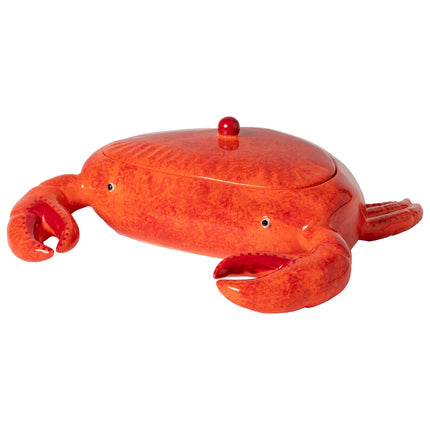 Costa Nova Summer Bliss Crab Faience Centerpiece/Storage Jar