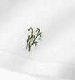 Sferra Fiorenza Guest Towel - Snowdrop