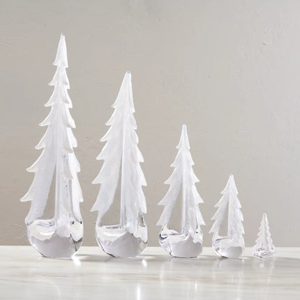 Simon Pearce Snowy Branches 4” Evergreen
