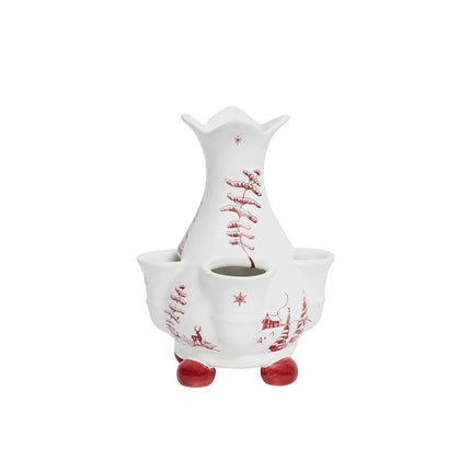 Juliska Winter Frolic Tulipiere 6” Vase - Ruby