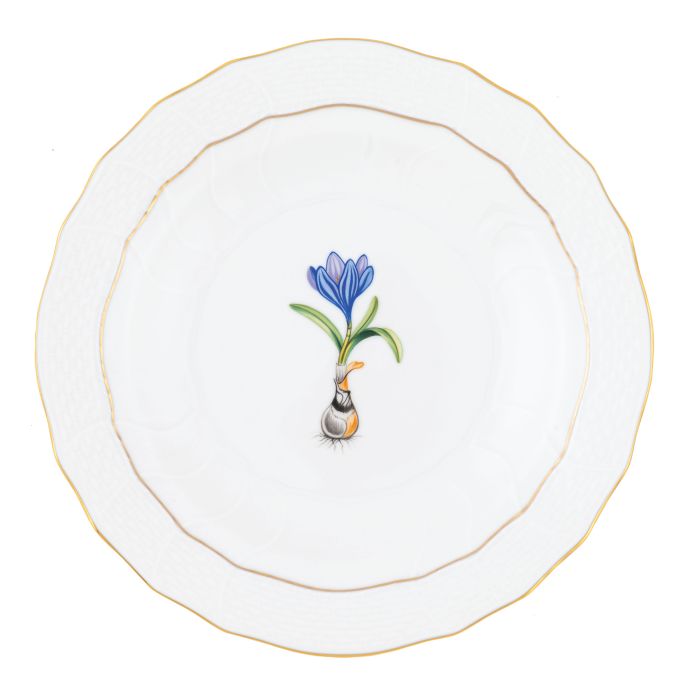 Herend Spring Bulbs Dessert Plate - Crocus