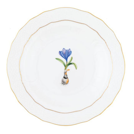 Herend Spring Bulbs Dessert Plate - Crocus