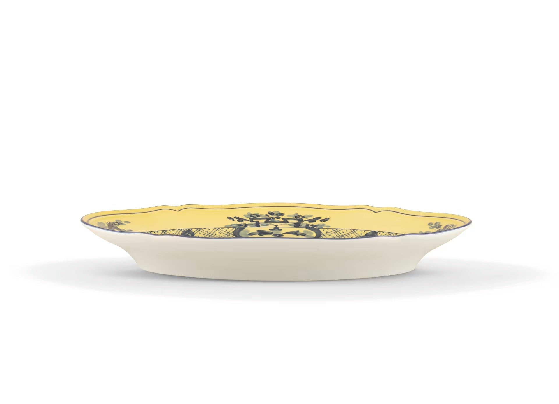 Ginori Oriente Italiano Oval Flat Platter - Citrino