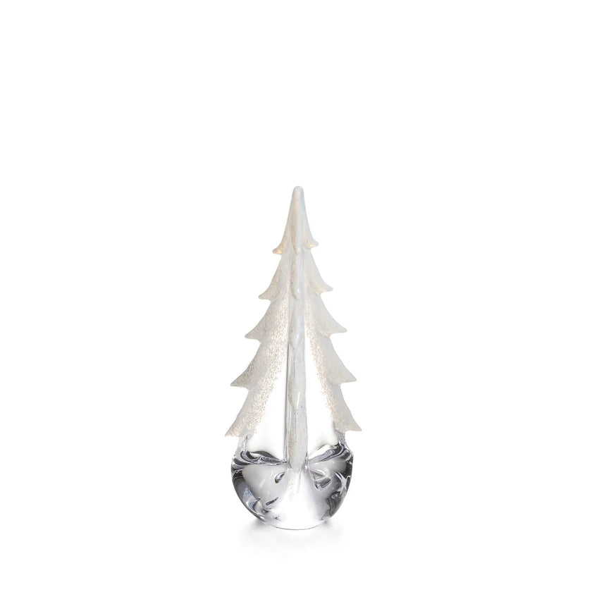 Simon Pearce Snowy Branches 8” Evergreen