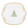 Herend Christmas Tree Square Cake Plate
