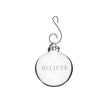 Simon Pearce Round “Believe” Ornament