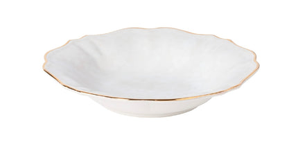 Casafina Impressions Pasta Plate - White/Gold