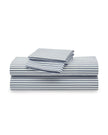 Petite Plume Luxe Premium Cotton Bed Sheets - Navy French Ticking