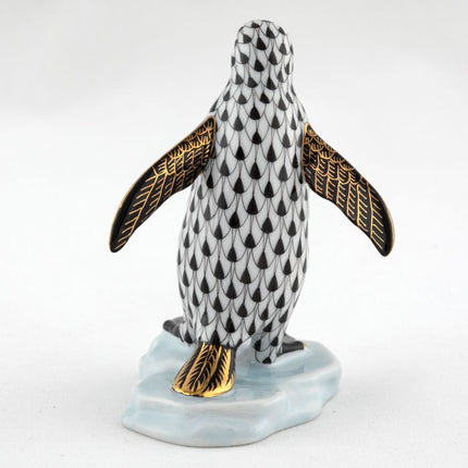 Herend Decorative Waddling Penguin - Black