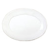 Vietri Lastra Small Oval Platter- White