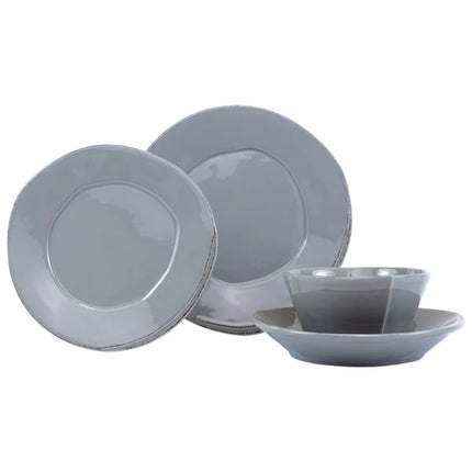 Vietri Lastra Gray Salad Plate