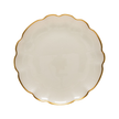 Casafina Francesca Gold Glass Rimmed Salad Plate
