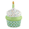 Herend Decorative Cupcake with Candle - Key Lime