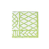 Caspari Bamboo Screen Green Paper Linen Dinner Napkins