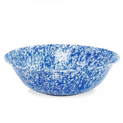 Crow Canyon Splatter Covered Giant Benson Basin - Blue