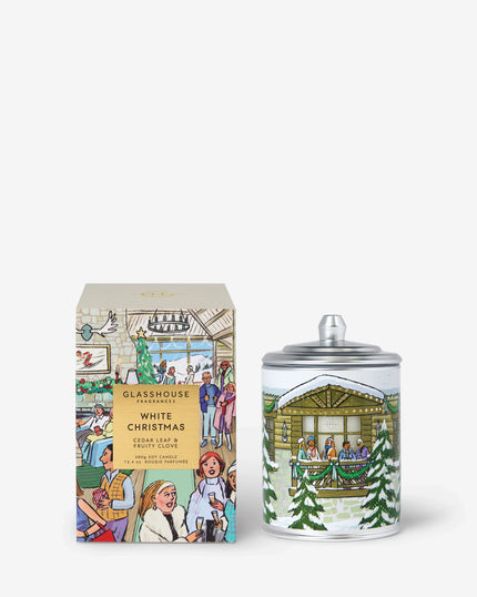 Glasshouse White Christmas Candle