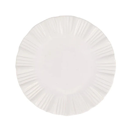 Vietri Bari European Dinner Plate - White