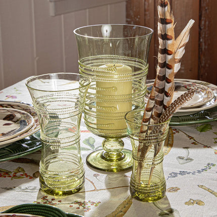 Juliska Ella 9” Corset Vase - Green