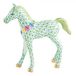 Herend Decorative Foal with Flowers - Key Lime