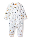 Petite Plume Baby Twill Cambridge Romper - Trick or Treat