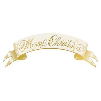 Hester & Cook Merry Christmas Banner Table Accents