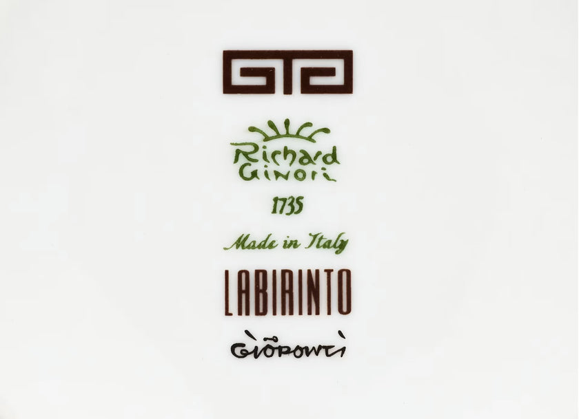 Ginori Labirinto Dinner Plate - Ebano