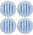 Juliska Cabana Stripe Ocean Dinner Plate S/4 - Melamine