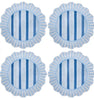 Juliska Cabana Stripe Ocean Dinner Plate S/4 - Melamine