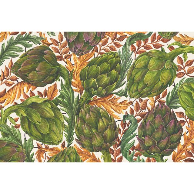 Hester & Cook Autumnal Artichokes Paper Placemat