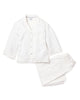 Petite Plume Olivia Wide Leg Pima Pajama Set - White