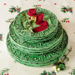 Vietri Fiabe Di Natale Green Dinner Plate