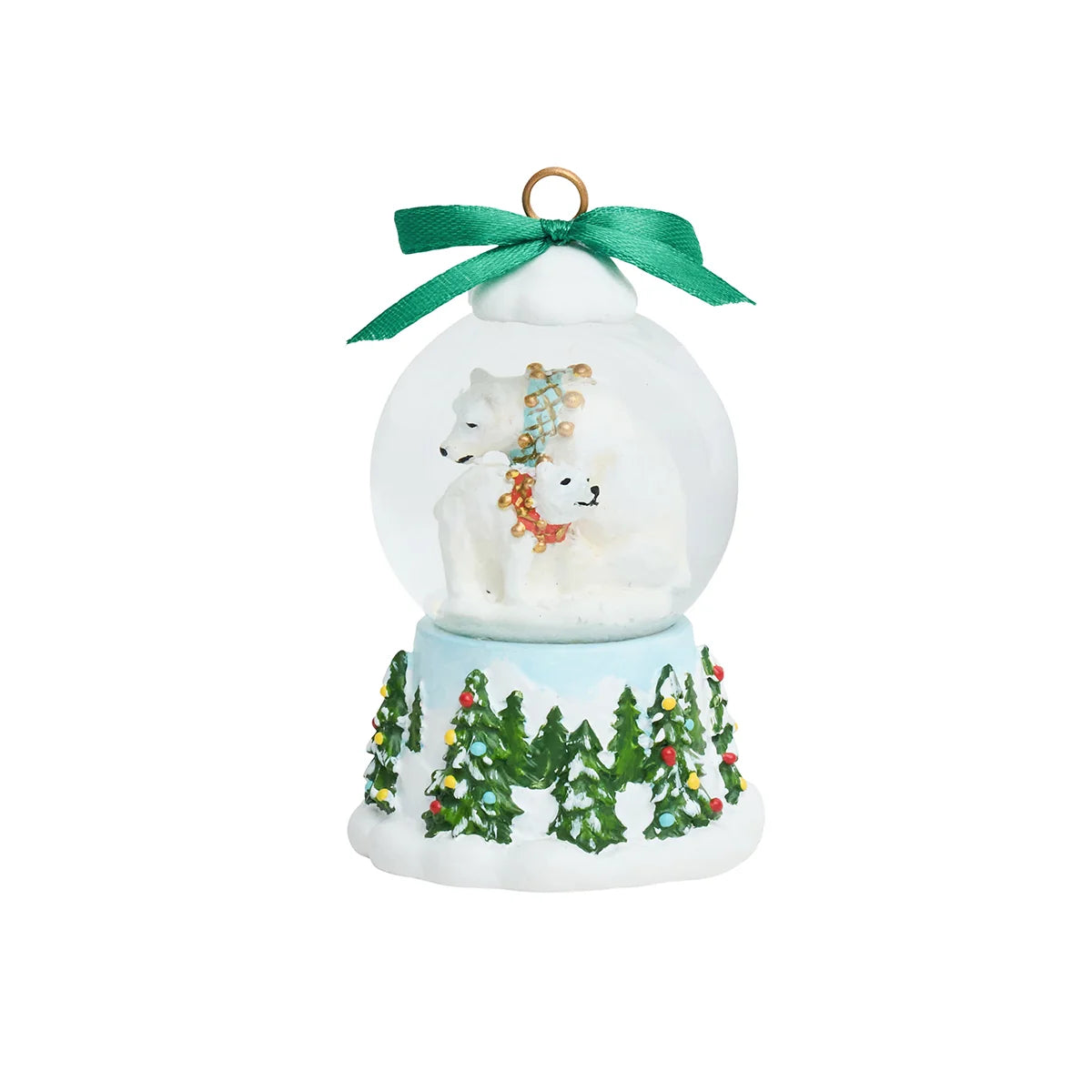 Juliska North Pole Polar Bear Snow Globe Place Card Holder