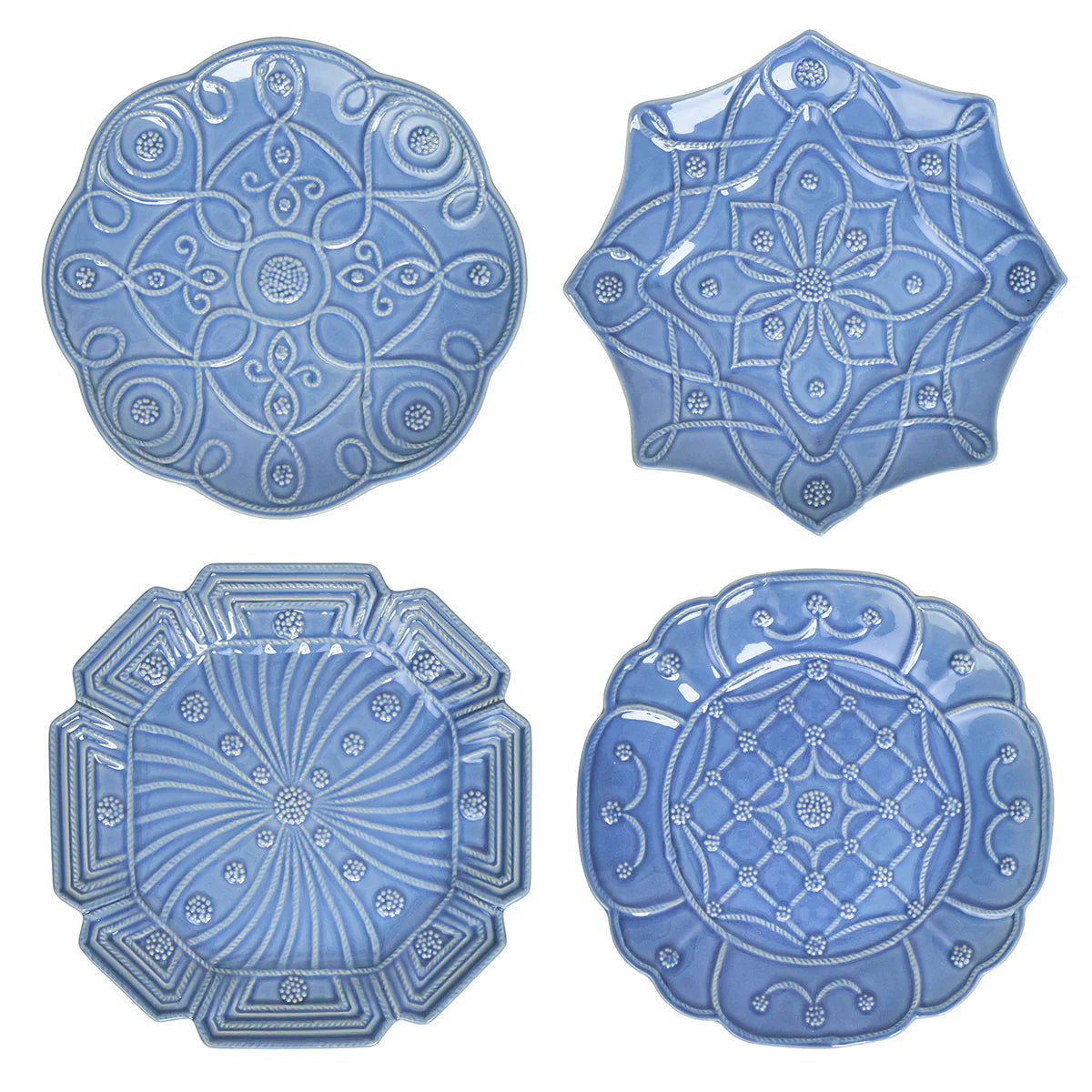 Juliska Jardins Du Monde Dessert/Salad Plate S/4 - Chambray