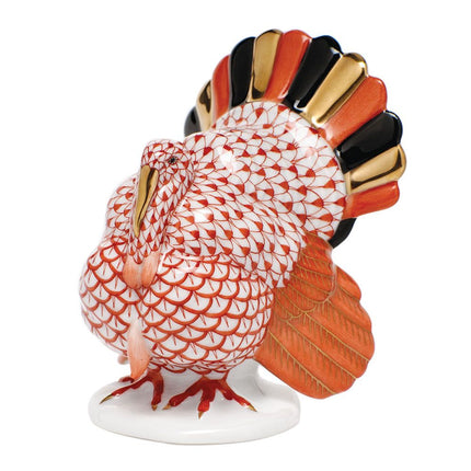Herend Decorative Tom Turkey - Rust