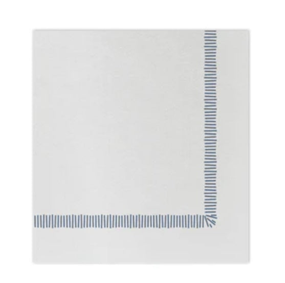 Vietri Blue Fringe Paper Cocktail Napkins