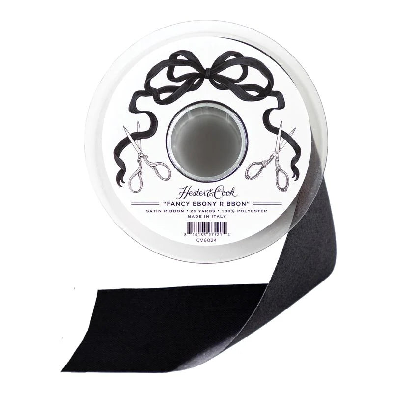 Hester & Cook Fancy Ebony Ribbon