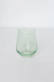 Estelle Stemless Wine Glasses - Mint Green