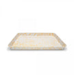 Crow Canyon Splatter Covered Large Rectangular Tray - Yellow