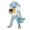 Herend Decorative Football Bunny - Blue