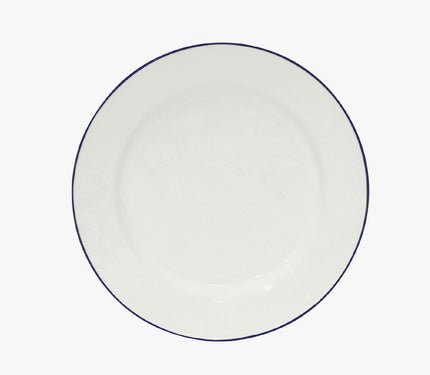 Costa Nova Beja Dinner Plate - White/Blue